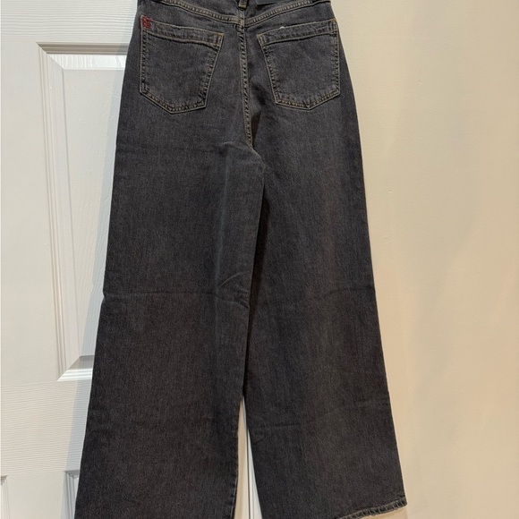 BDG urban outfitters black A wide leg jeans distressed Sz: 26 - Picture 4 of 9